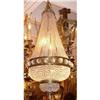 Image 1 : French Bronze and Crystal Beaded Chandelier #2382303
