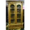 Image 1 : Pine Bookcase Cupboard Cabinet Vitrine Hutch #2382390