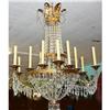 Image 1 : Empire Style Beaded Chandelier Fixture #2382425