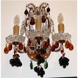 Pair of Murano Glass Sconces Wall Lights #2382429