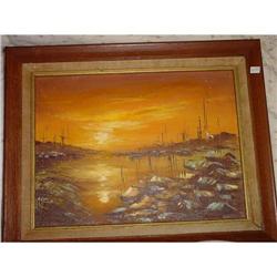 Japanese Oil Painting Signed #2382525