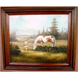 Artist Dan Austine, Girl & Horse in beautiful #2382526