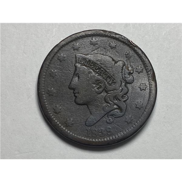 1838 Large Cent