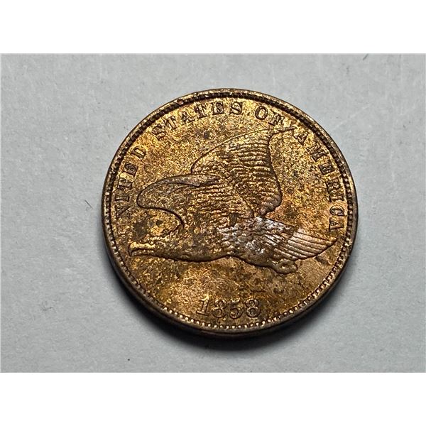 1858 Flying Eagle Cent Penny