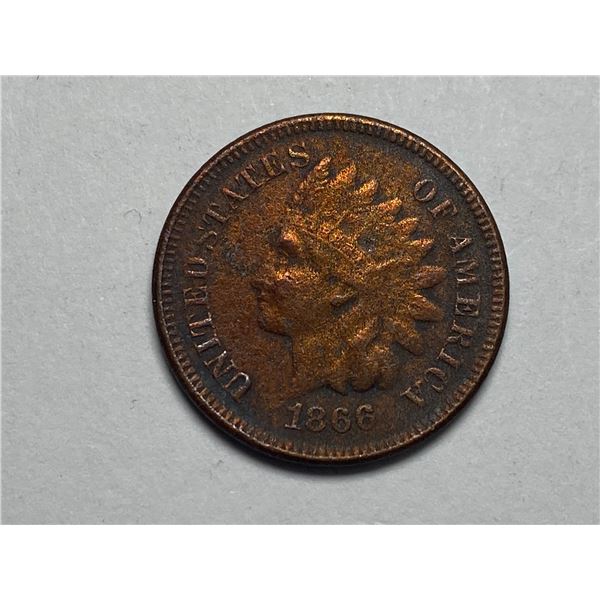 1866 Indian Head Cent Penny