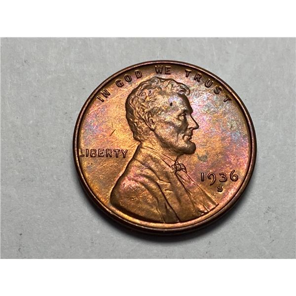 1936 S Lincoln Cent Wheat Penny