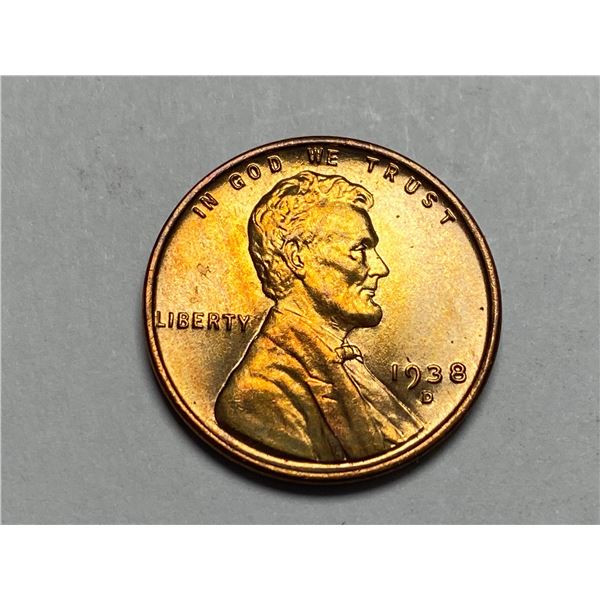 1938 D Lincoln Cent Wheat Penny