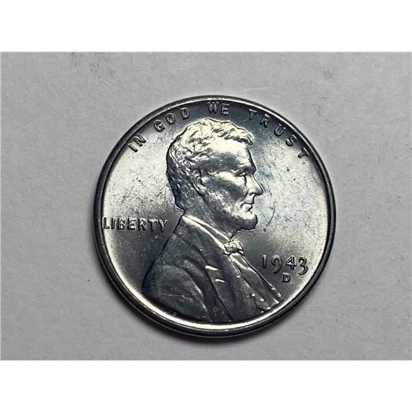 1943 D Lincoln Steel Cent Penny