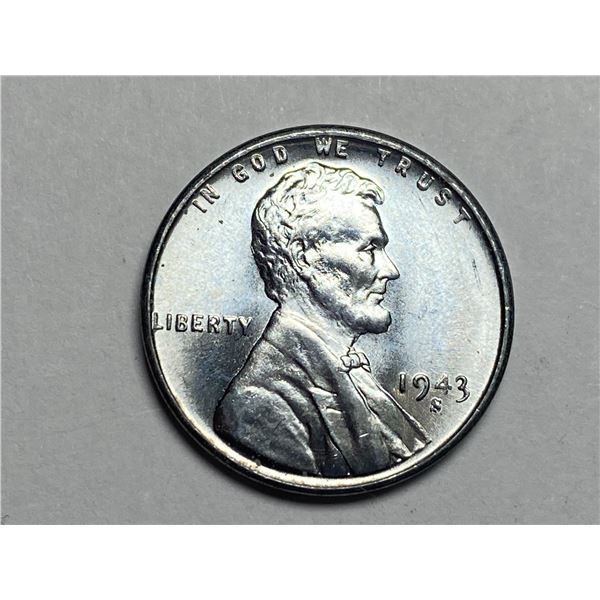 1943 S Lincoln Steel Cent Penny