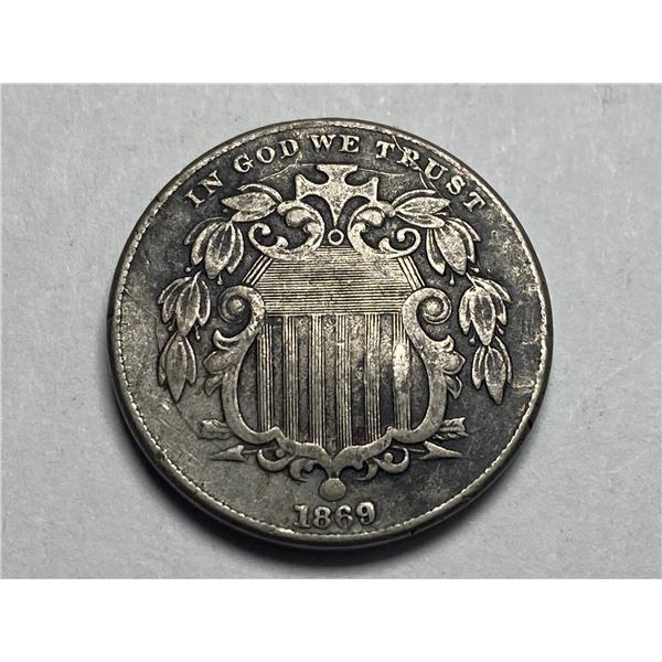 1869 Shield Nickel