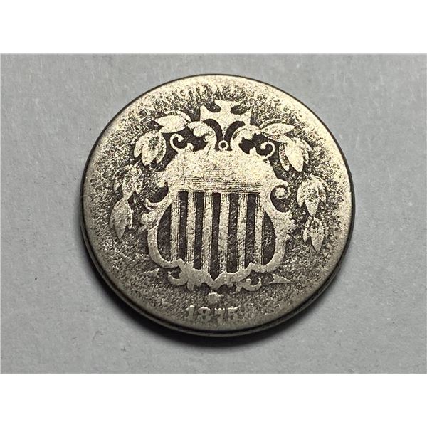 1875 Shield Nickel