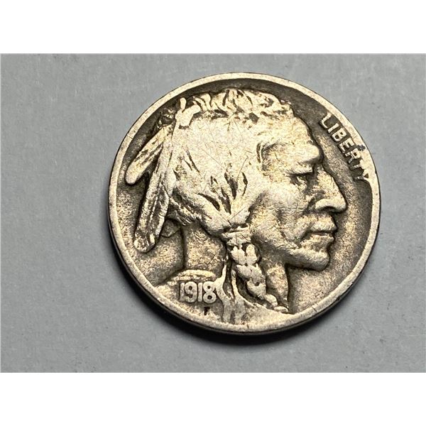 1918 D Buffalo Nickel