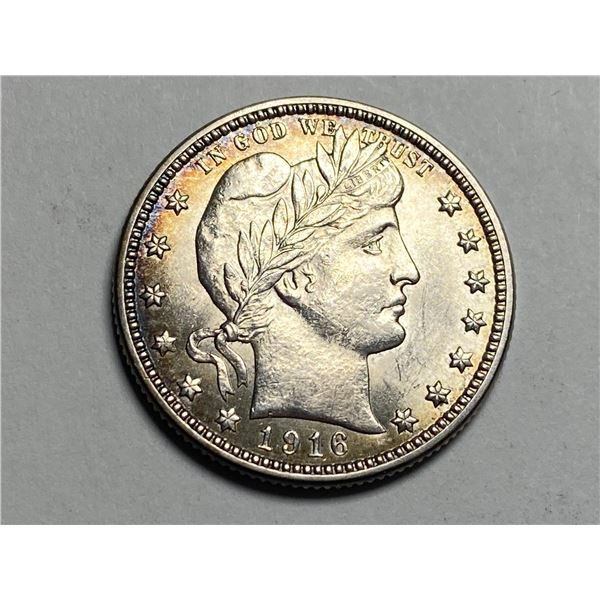 1916 D Barber Quarter