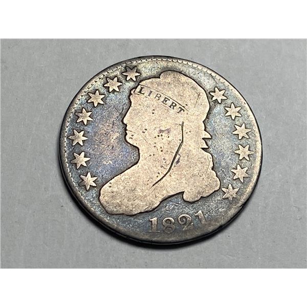 1821 Capped Bust Half Dollar