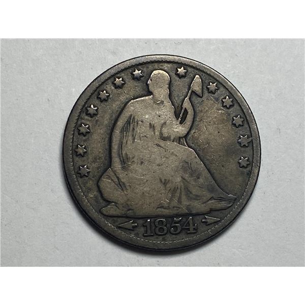 1854 O Seated Liberty Half Dollar
