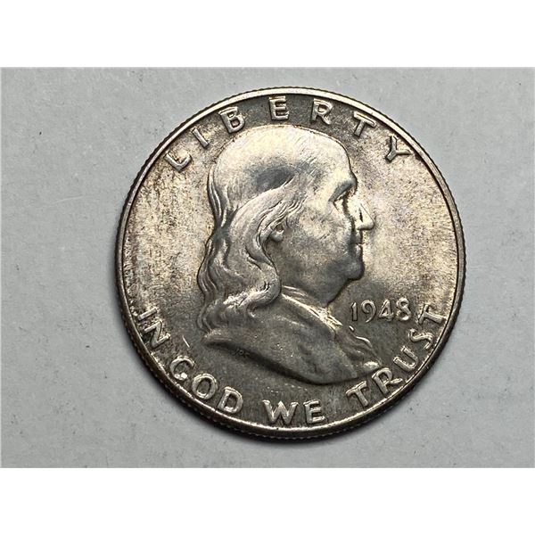 1948 D Franklin Half Dollar