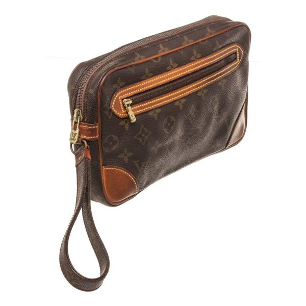 Louis Vuitton Brown Monogram Canvas Marly Dragonne Clutch