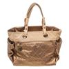 Image 2 : Chanel Gold Coated Canvas Paris Biarritz Lar Tote Bag