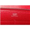 Image 6 : Hermes Red Taiga Leather Dogon GM Wallet