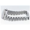Image 4 : Rolex Ladies Stainless Salmon Roman Pyramid Diamond Datejust Wristwatch With Rol
