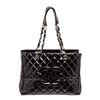 Image 1 : Chanel Black Patent Leather GST Tote Bag