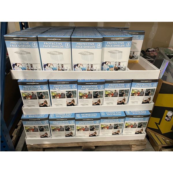 Lote de Mascarillas con Plastico Protector. 4 Piezas por Caja 100 piezas