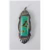 Image 1 : Silver and Turquoise Navajo Pendant