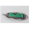 Image 2 : Silver and Turquoise Navajo Pendant
