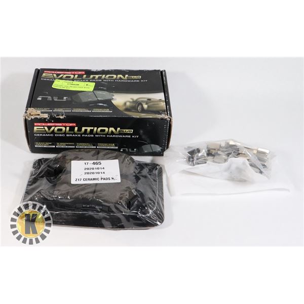 CERAMIC DISC BRAKE PADS WITH HARDWARE KIT