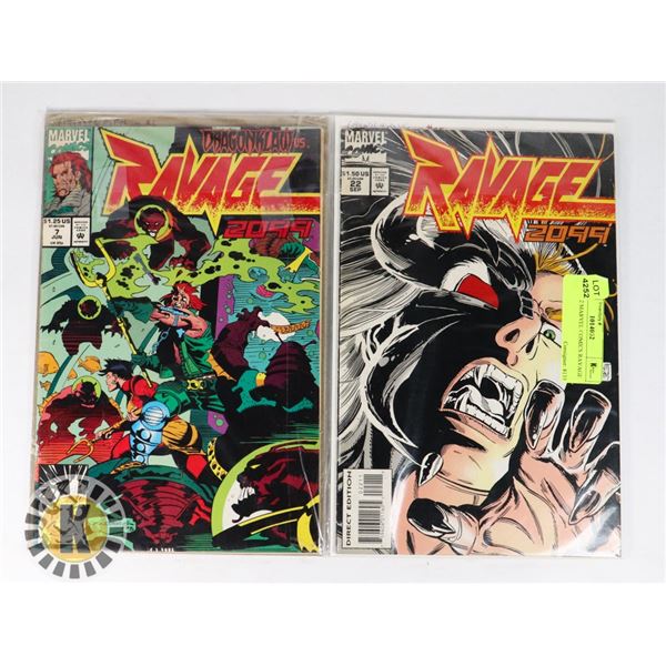 LOT OF 2 MARVEL COMICS RAVAGE 2099