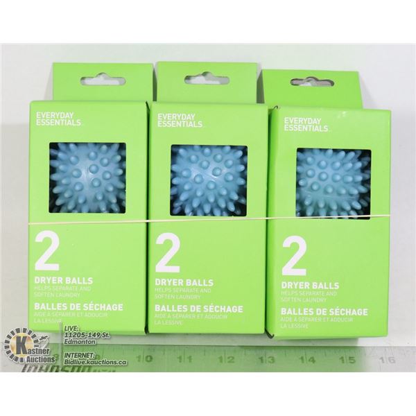 3 NEW 2PACK DRYER BALL SETS