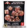 Image 1 : NEW 7PC ROLE PLAYING DICE SET