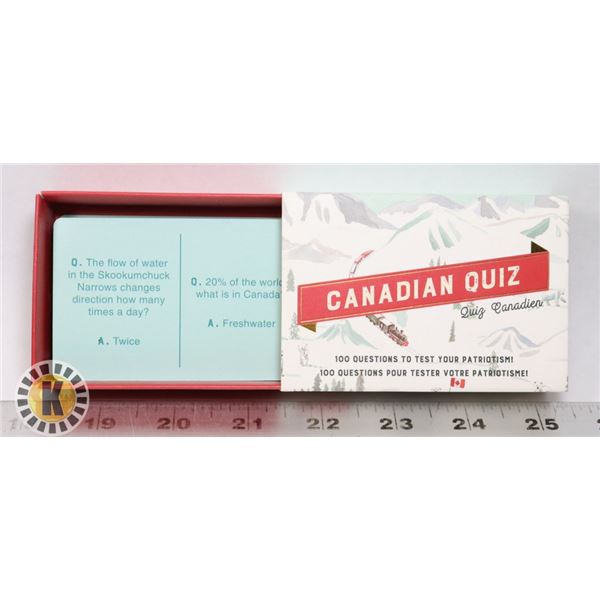 CANADIAN QUIZ CARD GAME