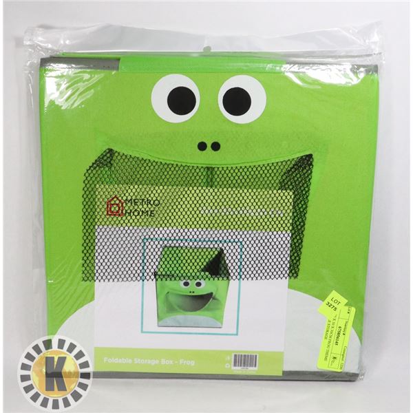 NEW 30 X 30 X 30CM FROG THEME FOLDABLE STORAGE