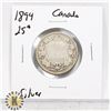 Image 1 : 1894 SILVER CANADA 25 CENTS COIN, CIRCULATED
