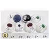 Image 1 : x7 GENUINE RUBY, EMERALD, SAPPHIRE, LAPIS LAZULI G