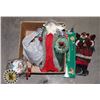 Image 1 : BOX OF ASSORTED CHRISTMAS DECORATIONS