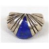 Image 2 : Kabana Sterling Silver & Lapis Ring, Size 6.75
