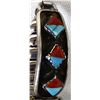 Image 4 : Navajo Sterling Turquoise & Coral Watch Band