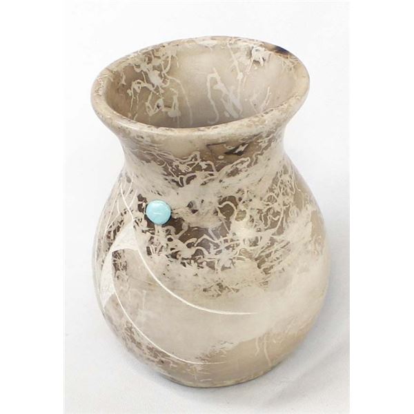 Navajo Etched Horse Hair Pottery by Shirley Smith