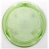Image 3 : Antique Green Vaseline Footed Sunflower Cake Plate
