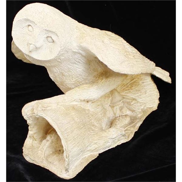 Gorgeous Carved Composition Owl & Mouse