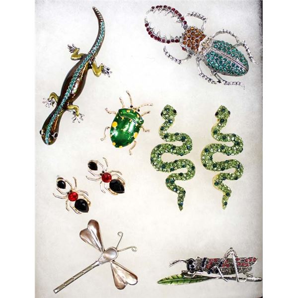 Collection of Rhinestone Jewelry