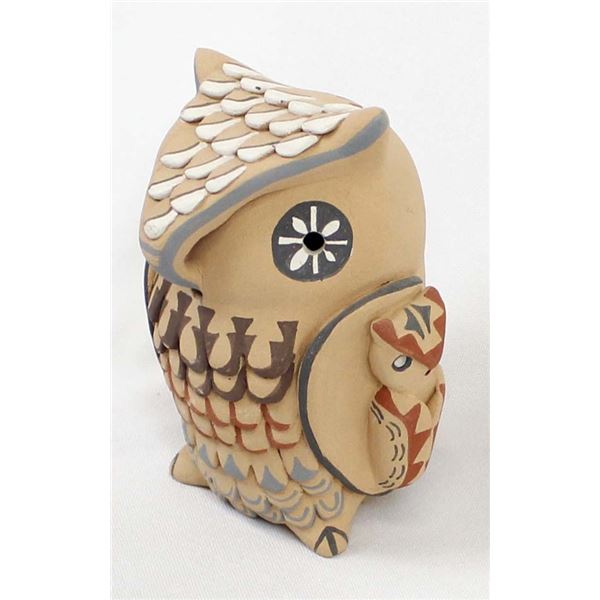 Jemez Pottery Owl by E. Fragua Tsosie