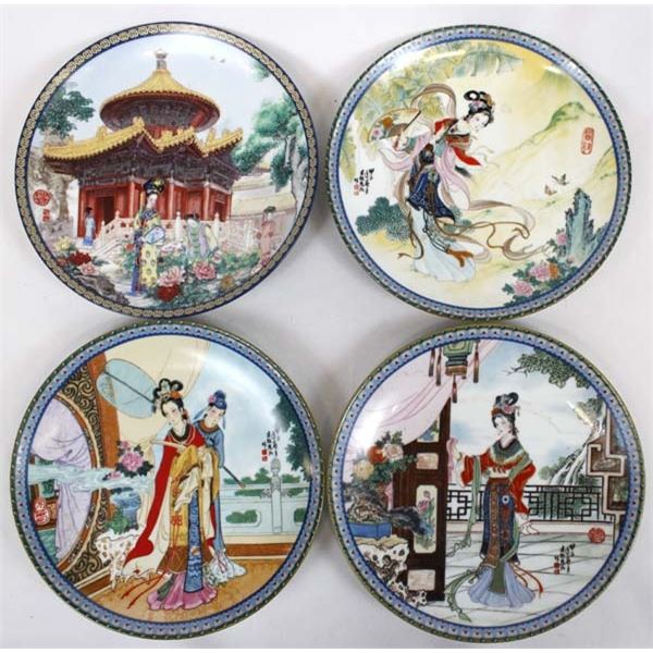4 Chinese Jingdezhen Porcelain Plates