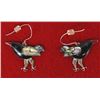 Image 1 : Sterling Silver & Abalone Crow Earrings