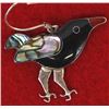 Image 3 : Sterling Silver & Abalone Crow Earrings