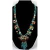 Image 1 : Santo Domingo Overlay Shell & Turquoise Necklace
