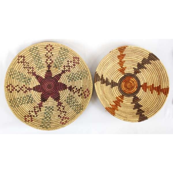 2 Large African Baskets
