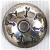Image 2 : 8 Navajo Sterling Silver Buttons with Arrow Design